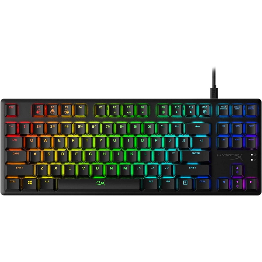 HyperX Alloy Origins Core - Keyboard - backlit - USB - US - key switch: HyperX Blue