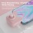 IFYOO RGB Gaming Headset Stand with 2 USB Ports, Game Headphone Mount for PC, Xbox One, PS4, Switch, Earphone Holder Hanger, Great for Gaming Stations, Fancy Desk Gamer Accessories, Pink