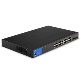 Linksys LGS328MPC  Switch - Gigabit PoE - 24 - Desktop