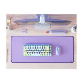 Logitech Studio Series - Keyboard and mouse pad - anti-slip rubber base, easy gliding, spill-resistant surface - lavender