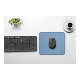 Logitech Studio Series - Mouse pad - anti-slip rubber base, easy gliding, spill-resistant surface - blue gray