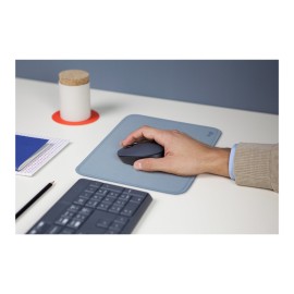 Logitech Studio Series - Mouse pad - anti-slip rubber base, easy gliding, spill-resistant surface - blue gray
