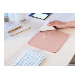 Logitech Studio Series - Mouse pad - anti-slip rubber base, easy gliding, spill-resistant surface - dark rose