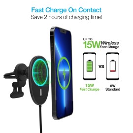 MAGVENT 15-WATT WIRELESS CHARGING MOUNT