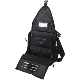 MINI MESSENGER BAG (BLACK/RED)