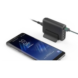 PORTABLE USB CHARGING STATION WITH 5 USB PORTS