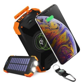 SOLAR 10,000 MAH WIRELESS POWER BANK