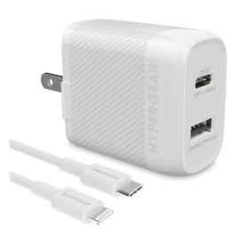 SPEEDBOOST 25-WATT PD DUAL-OUTPUT LIGHTNING® WALL CHARGER KIT