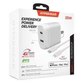 SPEEDBOOST 25-WATT PD DUAL-OUTPUT LIGHTNING® WALL CHARGER KIT