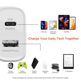SPEEDBOOST 25-WATT PD DUAL-OUTPUT LIGHTNING® WALL CHARGER KIT