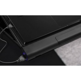 Xtech - Notebook stand - XTA-160 - Kyla - gaming - Laptop-size compatibility: Up to 17in - Number of fans: 6 LED Blue light - Adjustable height: 3 positions - Connectivity: 2 USB ports