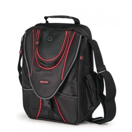 MINI MESSENGER BAG (BLACK/RED)