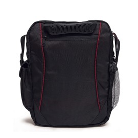 MINI MESSENGER BAG (BLACK/RED)