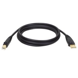 A-MALE TO B-MALE USB 2.0 CABLE (10FT)