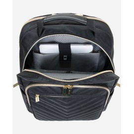 Kenneth Cole Reaction Chelsea Quilted Chevron 15" Laptop & Tablet Business Tote With Removeable Shoulder Strap, Navy