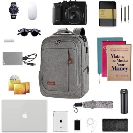Kroser Laptop Backpack Large Computer Backpack Fits up to 17.3 Inch Laptop with USB Charging Port Water-Repellent