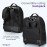 Targus 16 Inch Compact Rolling Backpack, Black - Wheeled Travel Bag with Removable Protective Laptop Sleeve