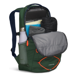 The North Face Jester Commuter Laptop Backpack, Pine Needle/Summit Navy/Power Orange, One Size