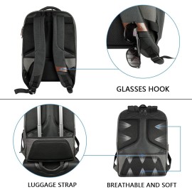 Kroser Laptop Backpack Large Computer Backpack Fits up to 17.3 Inch Laptop with USB Charging Port Water-Repellent