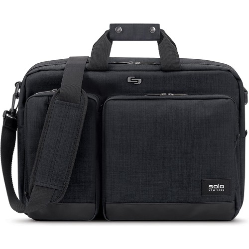Solo New York Duane Hybrid Convertible Laptop Briefcase, Slate, One Size