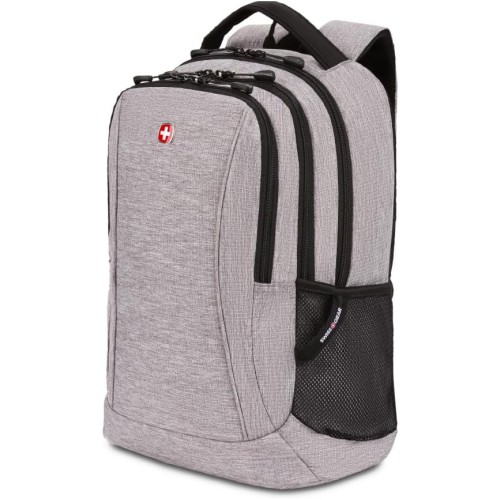 SwissGear 5668 Laptop Backpack, Light Grey Heather, 18.25 Inches