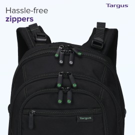 Targus Spruce EcoSmart Travel Laptop Backpack for 17 inch Laptops, TSA-Friendly Carry On