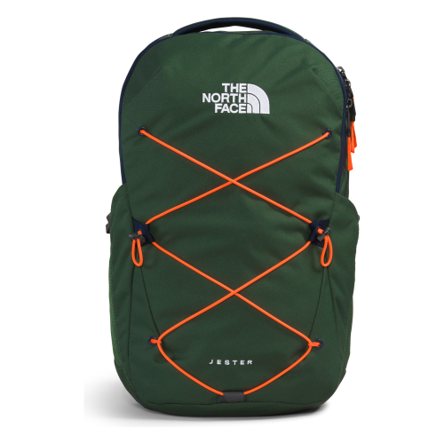 The North Face Jester Commuter Laptop Backpack, Pine Needle/Summit Navy/Power Orange, One Size