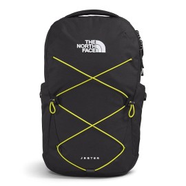 The North Face Jester Commuter Laptop Backpack, TNF Black Light Heather/Sulphur Spring Green, One Size