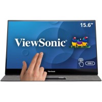 ViewSonic TD1655 15.6 Inch 1080p Portable Monitor with IPS Touchscreen, 2 Way Powered 60W USB C, Eye Care, Dual Speakers, Built-In Stand with Smart Cover