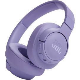 JBL Tune 720BT Wireless On-Ear Headphones, with JBL Pure Bass Sound, Bluetooth 5.3, Hands-Free Calls, Audio Cable and 76-Hour Battery Life, in Purple