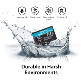 Kingston 256GB microSDXC Canvas Go Plus 170MB/s Read UHS-I, C10, U3, V30, A2/A1 Memory Card + Adapter (SDCG3/256GB)