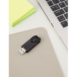 Kingston DataTraveler Exodia Onyx 128GB USB 3.2 Gen 1 Flash Drive with Sleek Moving Cap and Loop (Matte Black)