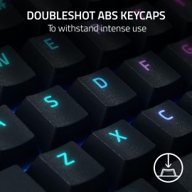 Razer BlackWidow V4 X - Mechanical Gaming Keyboard: Green Switches Tactile & Clicky - 6 Dedicated Macro Keys - Chroma RGB - Doubleshot ABS Keycaps - Media Controls - Sound Dampening & Stabilizers