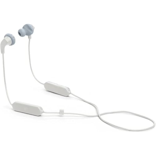 JBL Endurance Run 2 Headphones, Wireless In-Ear Sports Earphones, Sweatproof with Magnetic Earbuds and In-Line One Button Remote Microphone, in White