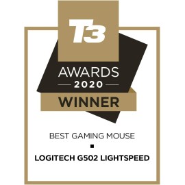 Logitech G502 Lightspeed Wireless Gaming Mouse, Hero 25K Sensor, 25,600 DPI, RGB, Adjustable Weights, 11 Programmable Buttons, Long Battery Life, POWERPLAY-Compatible, PC/Mac