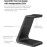 2022 Intoval 3in1 Charger for Fitbit Sense 2/1 Versa 4/3, iPhones, Samsung Galaxy Note and S, Airpods Pro 2/1, Galaxy Buds +/Live and Other Wireless Charging Phones or Earbuds(V3,Black)