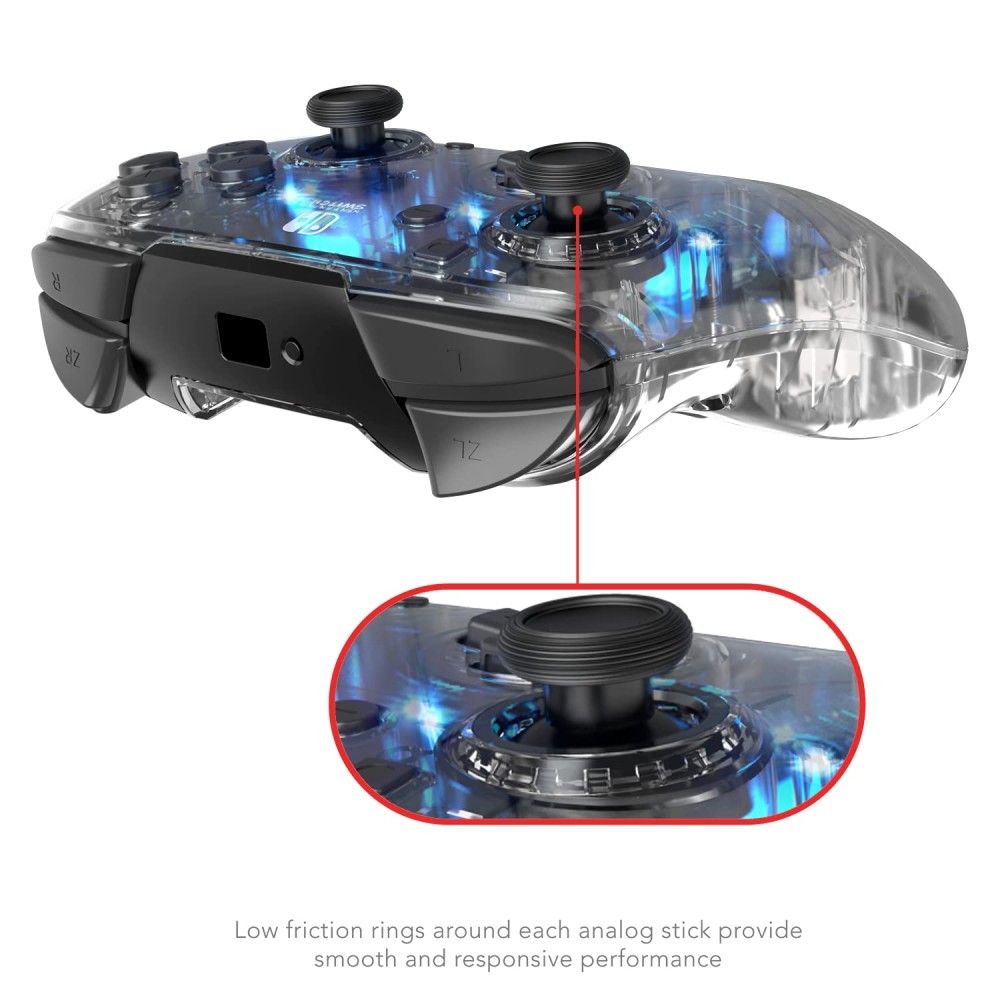 Nintendo Handheld Controller Led Afterglow LED Wireless Deluxe Gaming Controller - Licensed by Nintendo ...