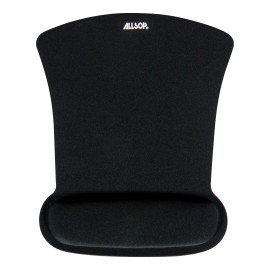 Allsop Ergoprene Gel Mouse Pad With Wrist Rest (Black)