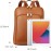 BOSTANTEN Genuine Leather Backpack Purse 15.6 inch Laptop Backpack Fashion Casual College Shoulder Bag Travel Backpack Brown