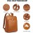 BOSTANTEN Genuine Leather Backpack Purse 15.6 inch Laptop Backpack Fashion Casual College Shoulder Bag Travel Backpack Brown