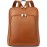 BOSTANTEN Genuine Leather Backpack Purse 15.6 inch Laptop Backpack Fashion Casual College Shoulder Bag Travel Backpack Brown