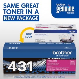 Brother Printer TN431M Standard Yield Toner-Retail Packaging , Magenta