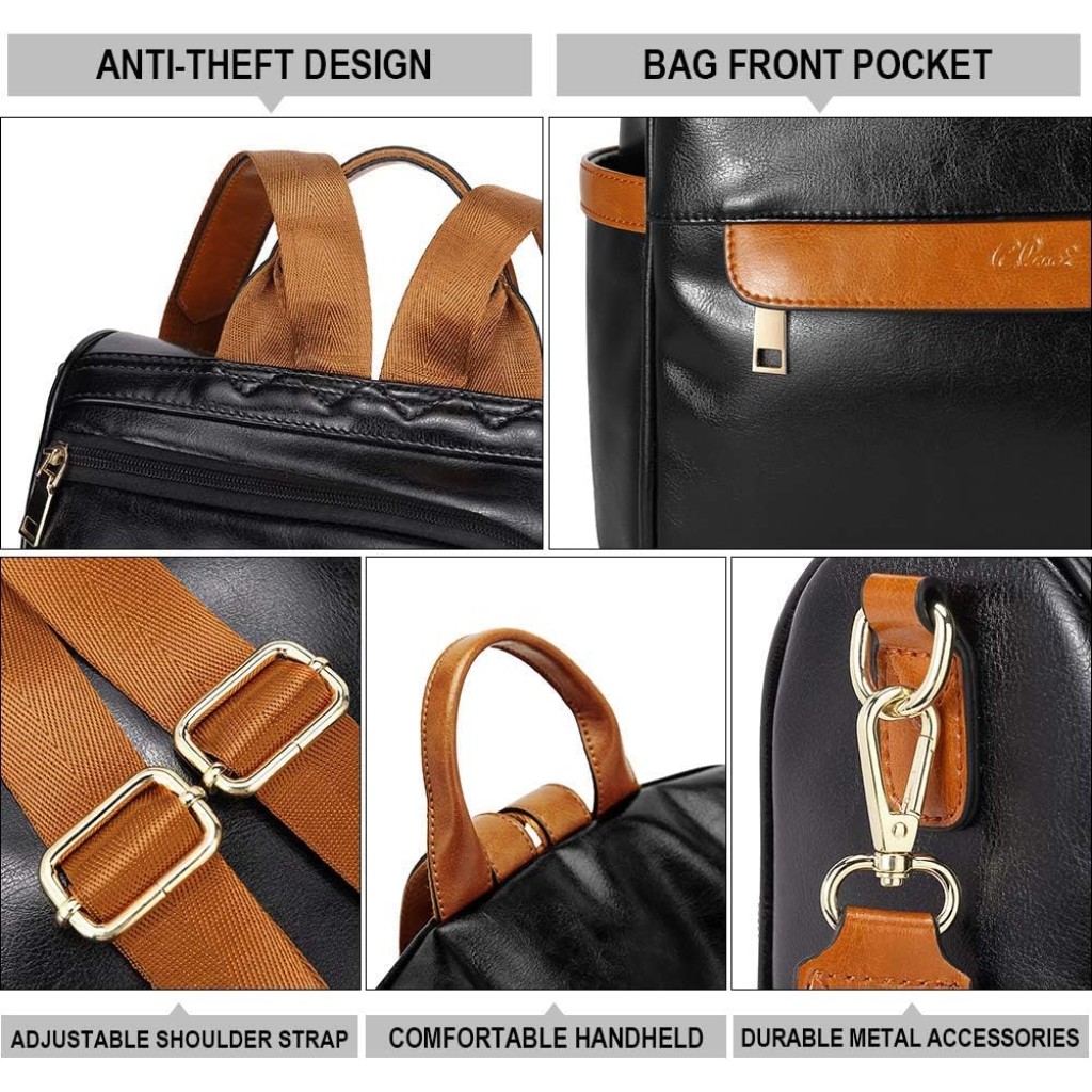CLUCI Backpack Purse for Women Leather Convertible Backpack  display picture 1