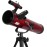 Carson Red Planet Series 35-78x76mm Newtonian Reflector Telescope with Universal Smartphone Digiscoping Adapter (RP-100SP), Small
