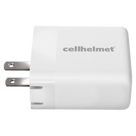 Cellhelmet 20-Watt Dual Wall Black Charger With 2 Usb-C Ports