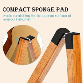 DOMMI Guitar Stand, Wooden Guitar Stand for Acoustic Guitars, Electric and Bass, Folding A-Frame Acoustic Guitar Stand