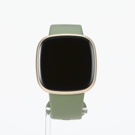 Fitbit Green Versa 3 Health & Fitness Smartwatch with GPS, 24/7 Heart Rate, Alexa Built-in, 6+ Days Battery, Olive/Soft Gold, One Size (S & L Bands Included)…