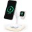 Greenlemon Magnetic Wireless Charger with Led lamp for Mag-Safe Charger Stand GREENLEMON 15W 3 in 1 Fast Wireless Charging Station for iPhone 14 13 12 Pro Max/Pro/Mini iWatch 8/7/6/SE/5/4/3/2,AirPods Pro/3/2