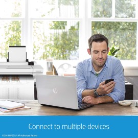 HP DesignJet T650 - 24" large-format printer - color - ink-jet - Roll A1 (61.0 cm x 91.4 m) - 2400 x 1200 dpi - up to 0.43 min/page - USB 2.0, Gigabit LAN, Wi-Fi - cutter