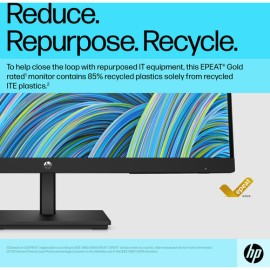 HP V24v G5 - LED monitor - 24" (23.8" viewable) - 1920 x 1080 Full HD (1080p) @ 75 Hz - VA - 250 cd/m² - 3000:1 - 5 ms - HDMI, VGA